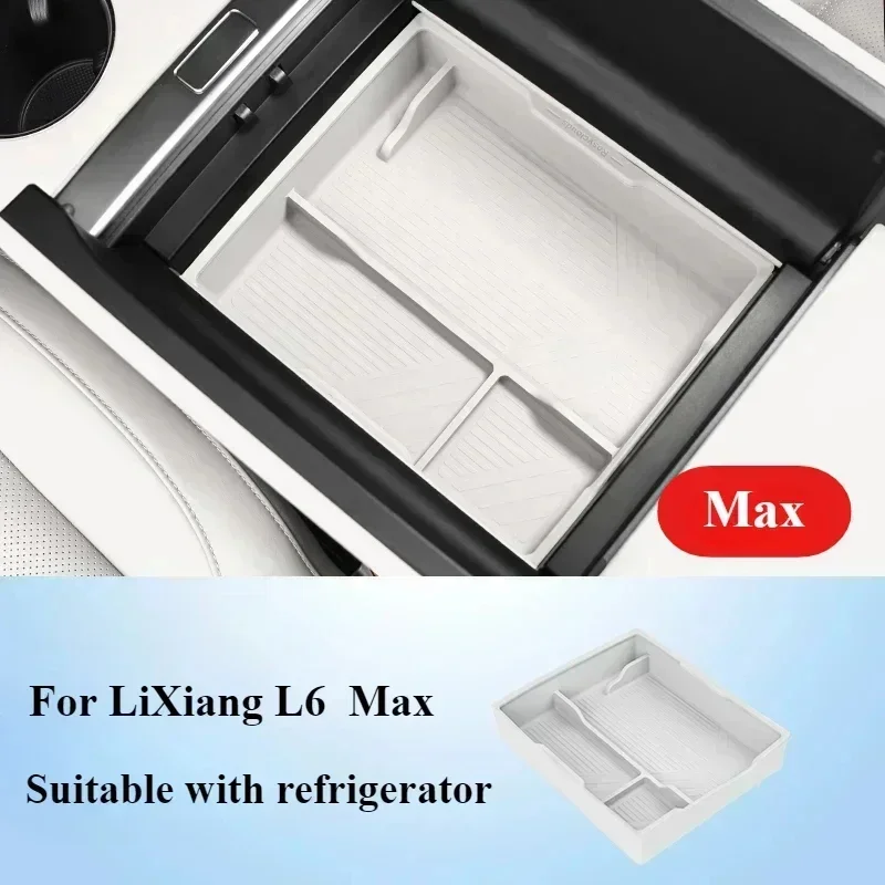 

Ящик для хранения в подлокотнике для ведущего Ideal LiXiang L6, силиконовые товары для украшения автомобиля, модификация ящика для хранения с центральным управлением