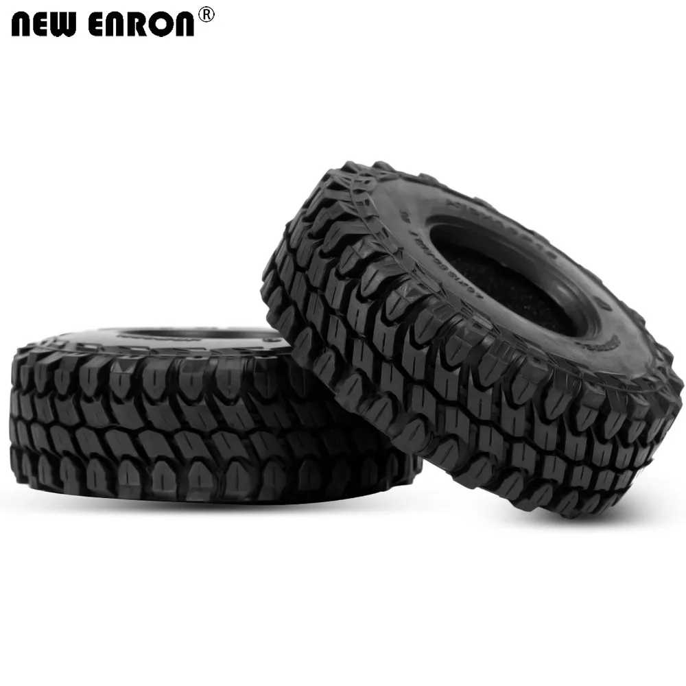 

NEW ENRON 110mm Climb Rubber Tyre Tires 1.9" 4Pcs For 1/10 RC Crawler Car Traxxas TRX4 T6 Axial SCX10 II 90046 TF2 Tamiya CC01