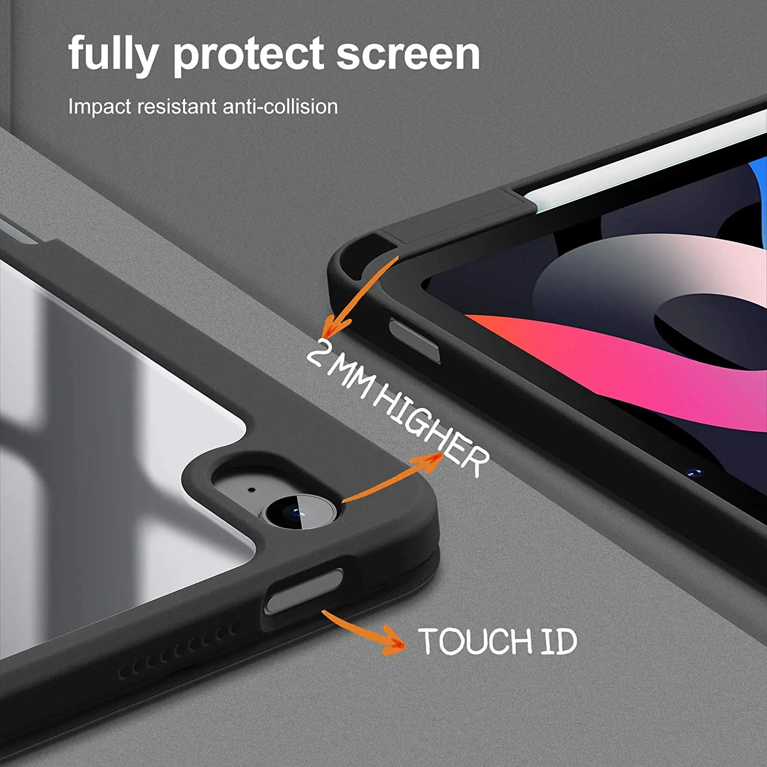 Магнитный чехол для iPad Mini 6 2021 A2569 с беспроводным зарядным держателем карандашей