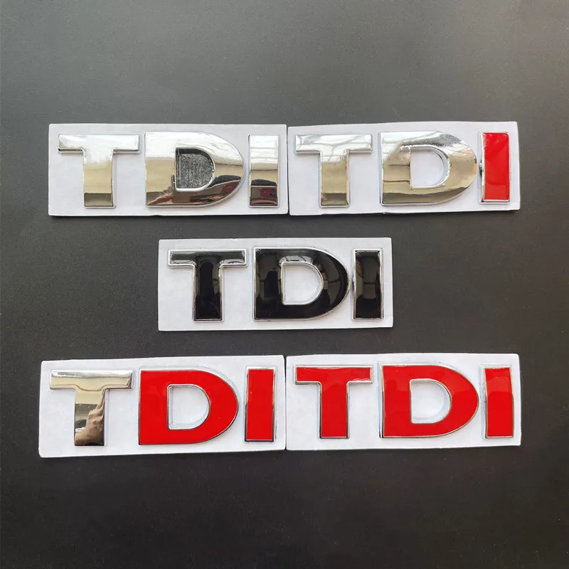 Металлические 3D буквы для автомобиля наклейки TDI VW Golf 4 5 6 7 JETTA PASSAT MK2 MK4 MK5 MK6 MK7