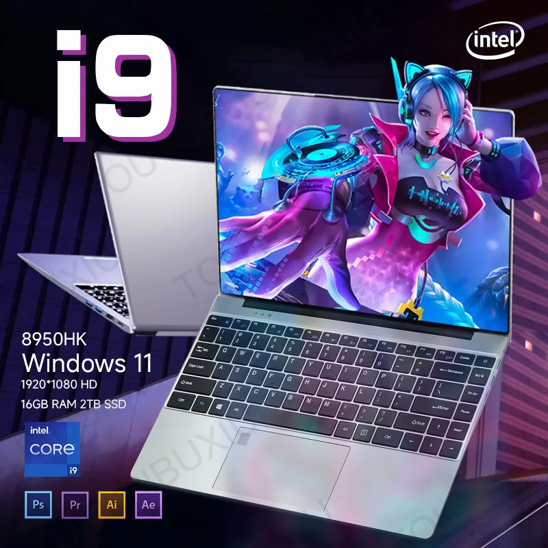 Ультратонкий ноутбук, Intel Core i9-8950HK, 16 ГБ ОЗУ, 2 ТБ SSD core i9 ...