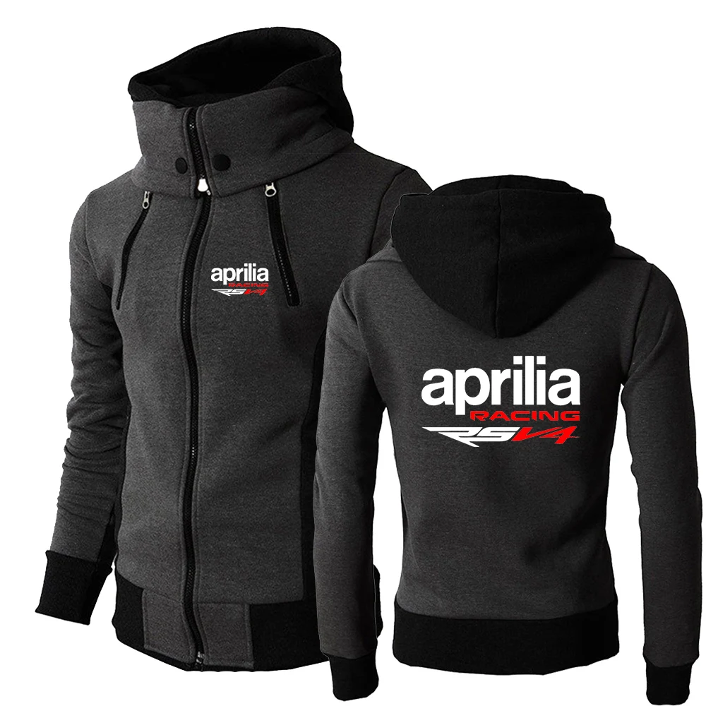 Толстовка Aprilia Racing RSV4 мужская с капюшоном худи на молнии спортивная одежда