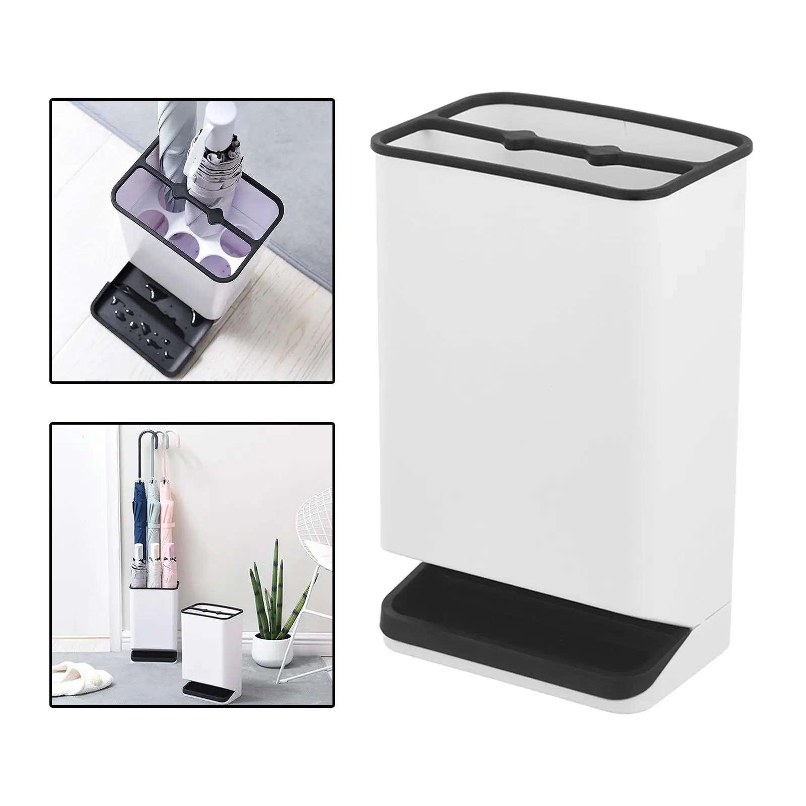 

Black Umbrella Rack Stand Convenient Removable Umbrella Storage Holder Umbrella stand Hallway Apartment Hotel Home Entryway