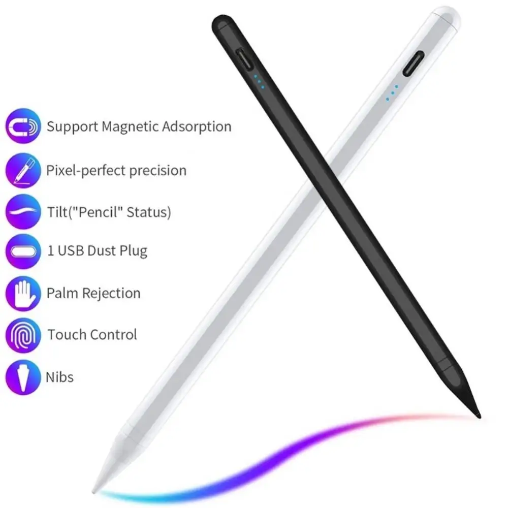 

Power Display Ipad Pencil Magnetic Digital Pencil Tilting Detection Stylus Pen For Ipad 7th 8th 11 12.9 2018 Accessories