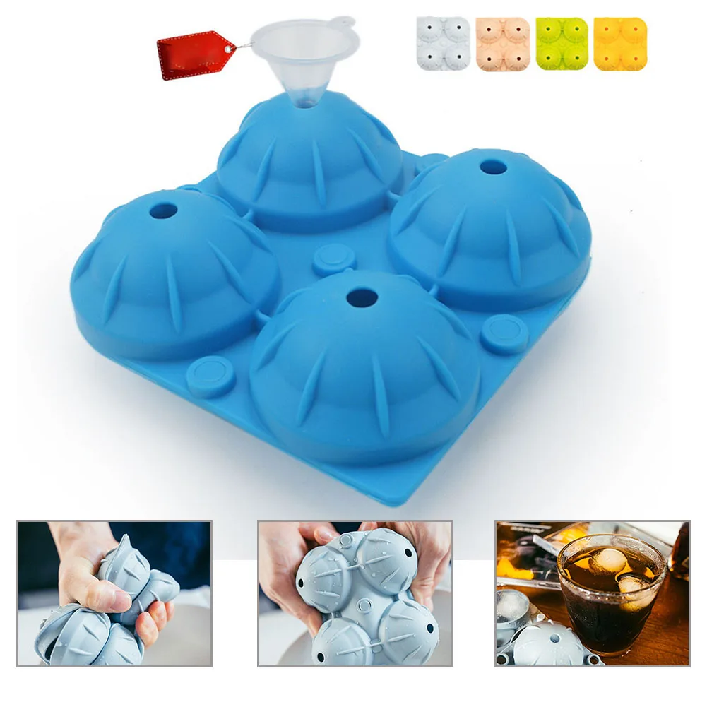 

Reusable Ice Cube Tray Big Silicone Ice Mold For Kitchen Bar Whiskey Cocktail Ice Balls Maker Mould Summer DIY Ice Cube Mold