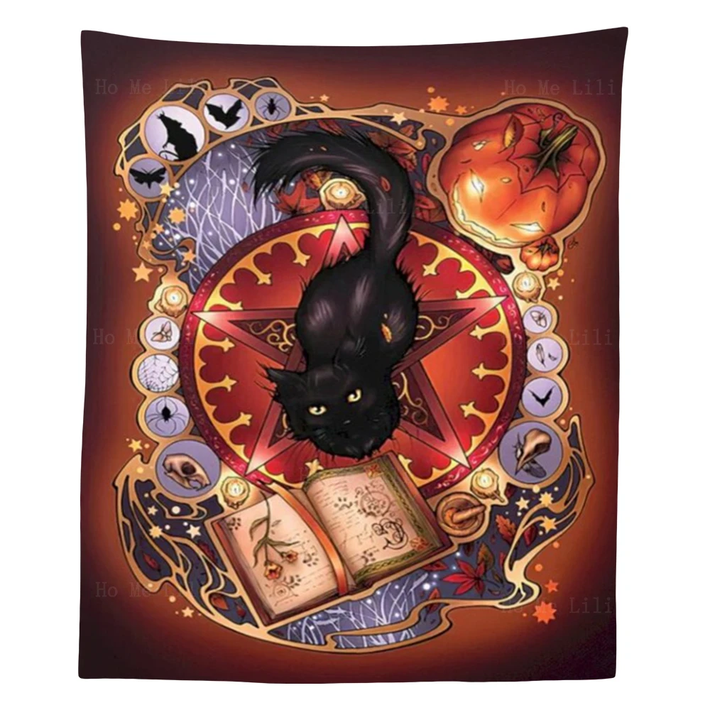 

Scales Of Justice Ancient Egypt God Of Death Anubis Pet Magic Black Cat Witch Mandala Tapestry By Ho Me Lili For Livingroom Deco