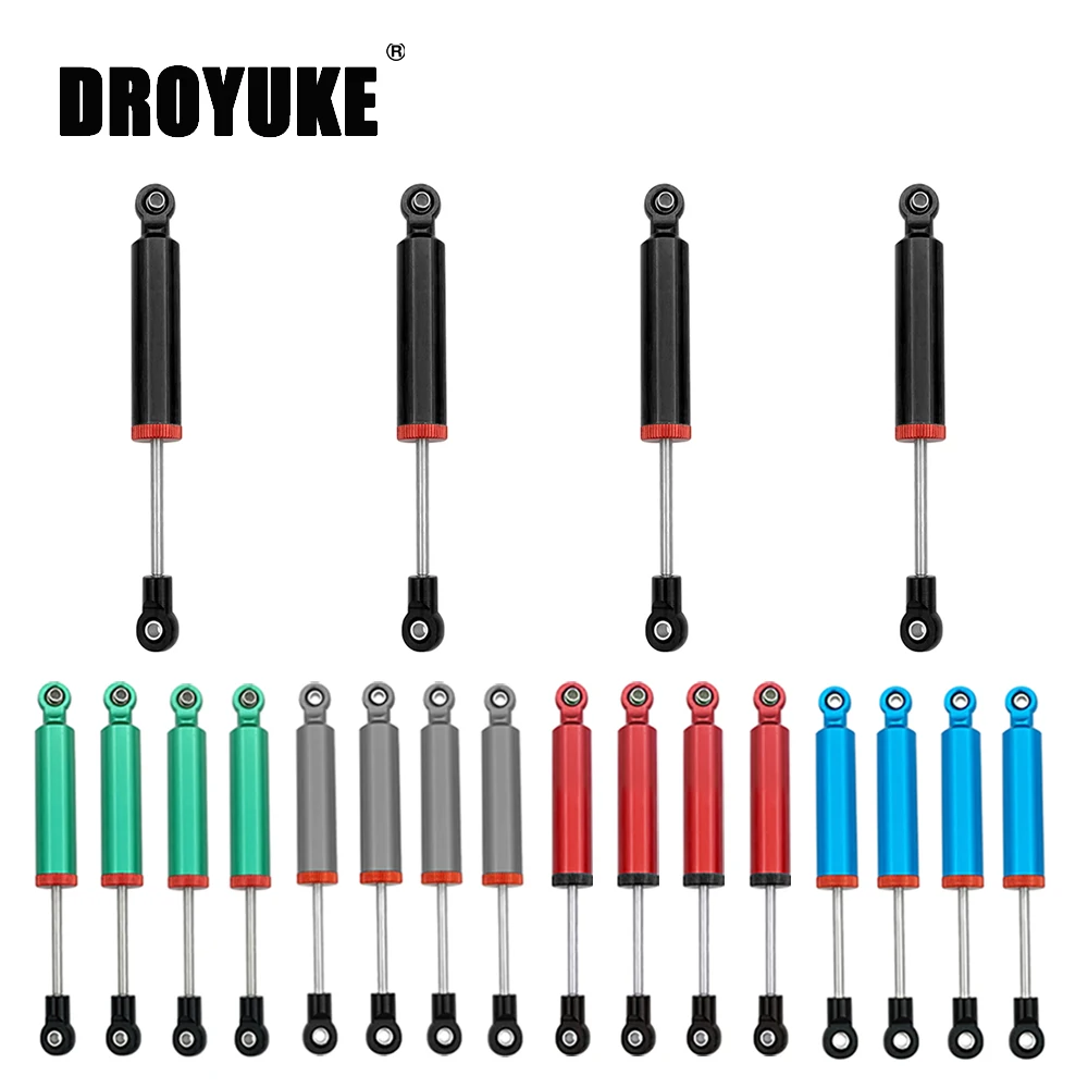 

Droyuke 4Pcs All metal RC Car Built-in Spring 90MM/100MM Shock Absorber Damper For 1/10 RC Crawler Axial SCX10 90046 TRX-4 MST