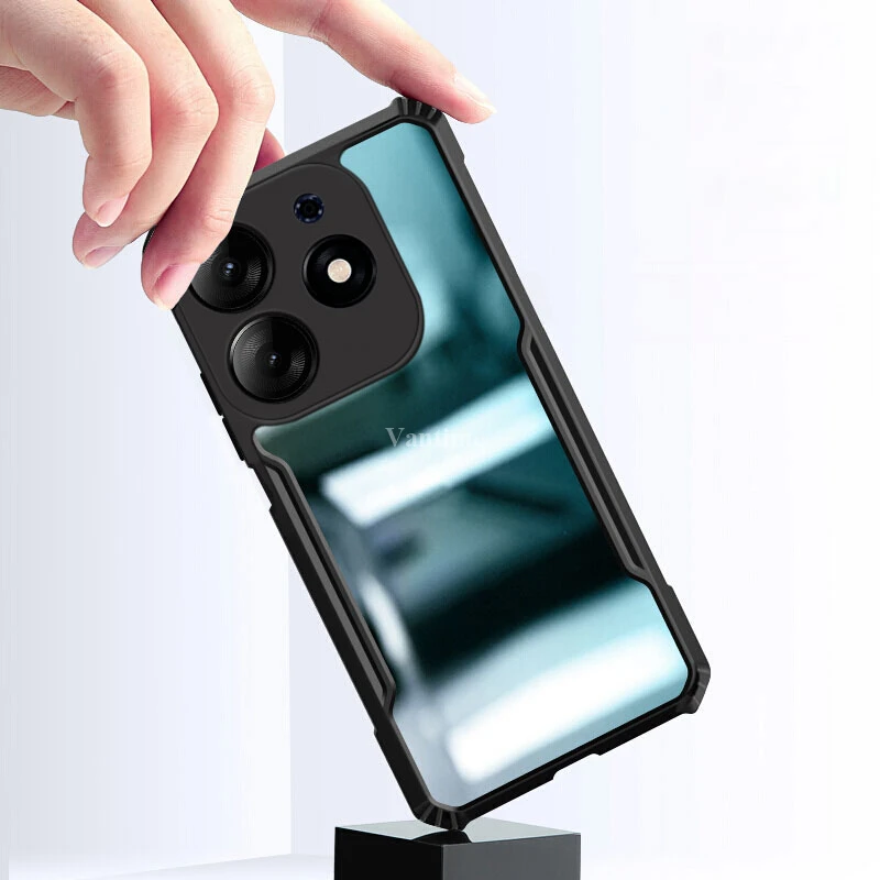 Чехол для Tecno Spark 10 Pro усиленный край противоударная подушка задняя крышка 10C Camon 20