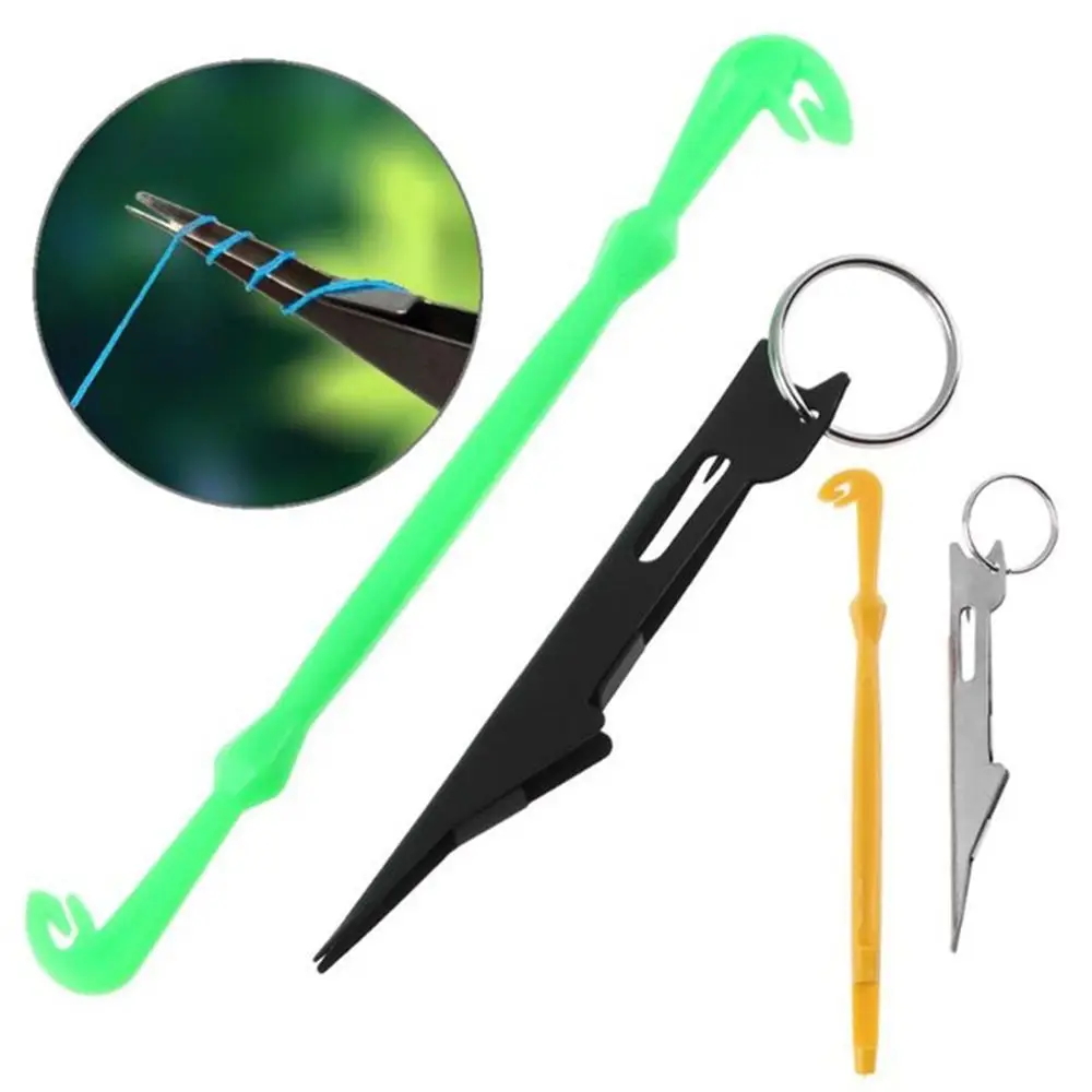 

Nippers Hole Stainless Steel & Plastic Fast Hook Nail Knotter Line Cutter Quick Knot Tying Tool Fly Fishing Clippers