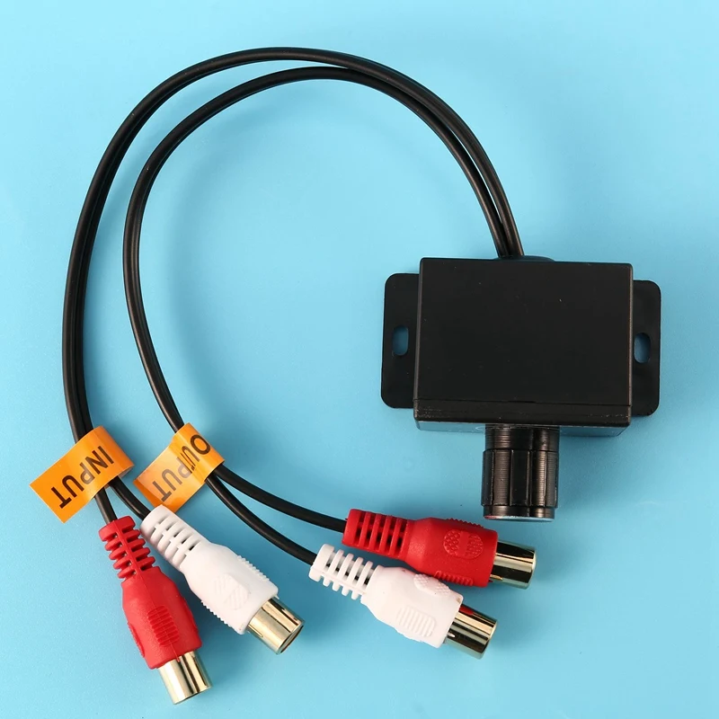 Автомобильный домашний усилитель звука бас RCA регулятор уровня усиления