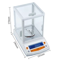 solid analytical balance 100200300 x 0 001g 1mg electronic digital scale balance lab precision scale with windshield 110v220v