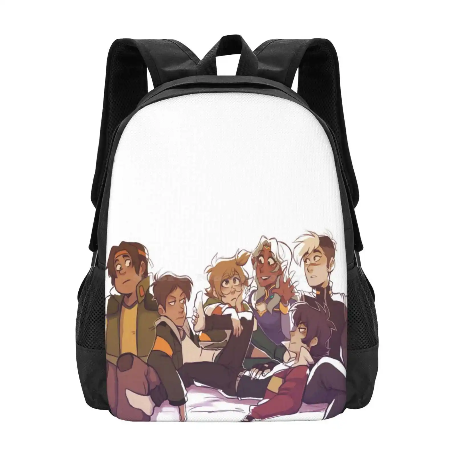 

Большой Вместительный школьный рюкзак Paladins, сумки для ноутбука, Hunk Garret Lance Mcclain Keith Kogane Pidge Gunderson Princess Allura