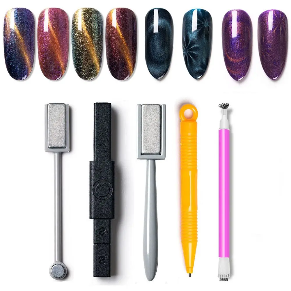 

Cat Magnetic Stick 9D Effect Strong Plate for UV Gel Magnetic Nail Art Stick Line Strip Multi-function Magnet Board Nail Art