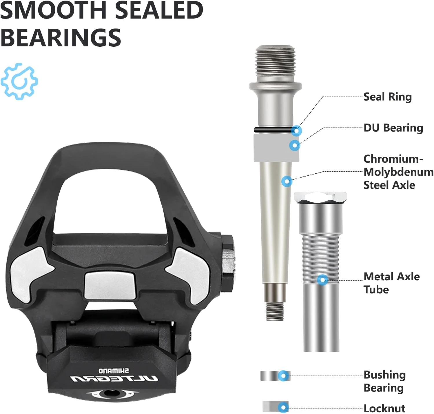 SHIMANO ​ ULTEGRA PD-R8000 Велосипедные педали SPD-SL Карбоновая односторонняя педаль 105 R7000