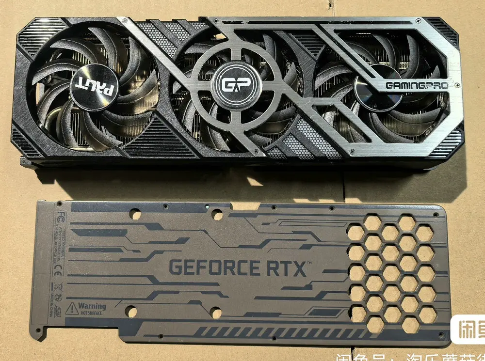 Задняя панель радиатора кулера для видеокарты PALIT RTX3080 RTX3080ti RTX3090 GamingPro OC