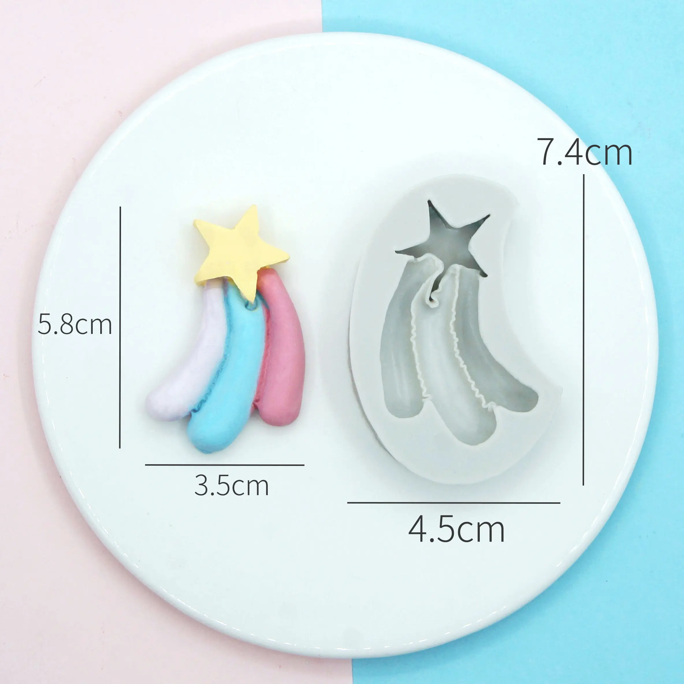 Радужные аксессуары для украшения тортов