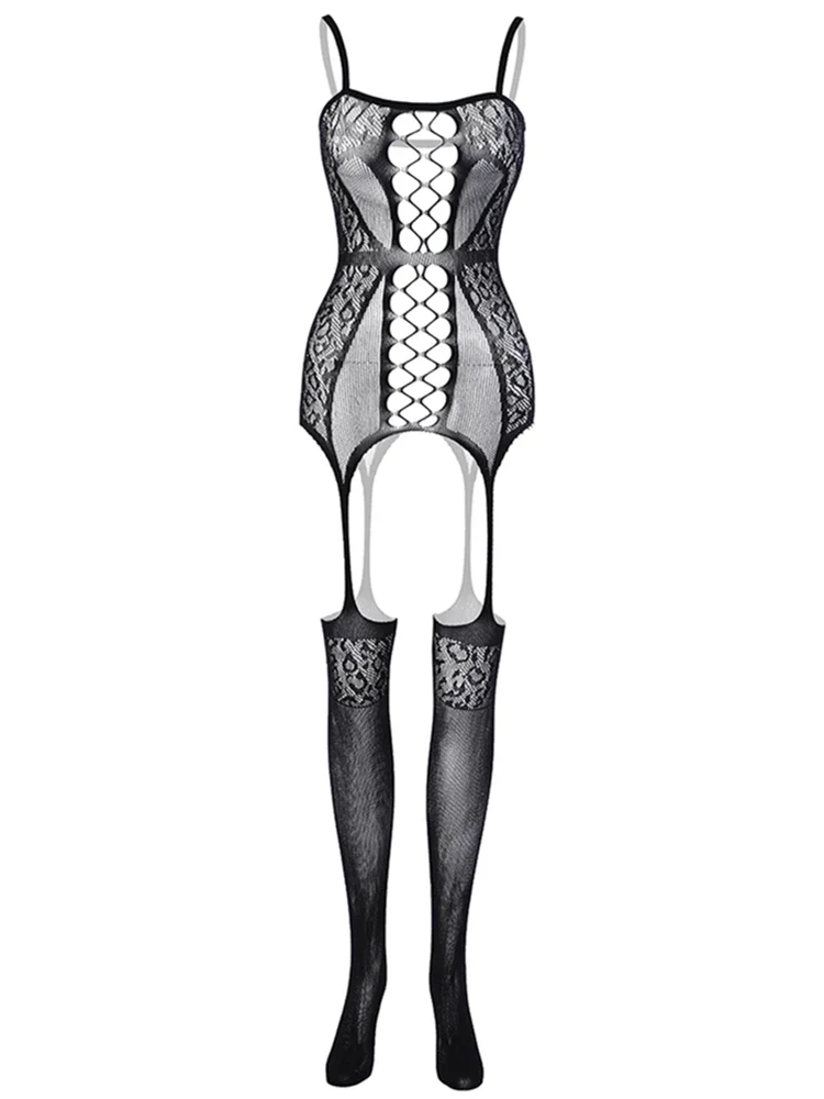 Эротическая одежда для сна джентльменов рыболовная сеть чулки всего тела