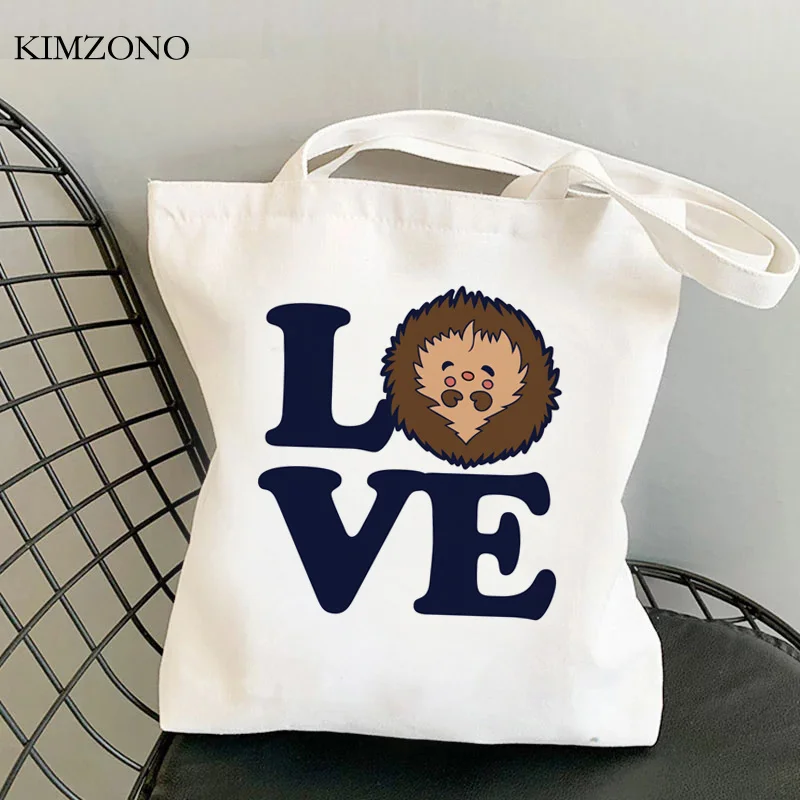 

Hedgehog shopping bag grocery bolso recycle bag handbag bolsa bolsas de tela bag ecobag cloth bolsa compra jute cabas
