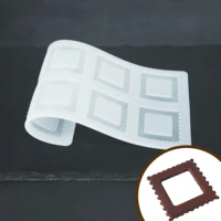 hollow square shape silicone mould chocolate transfer sheet mould dessert cupcake chocolate stencil mold baking tools
