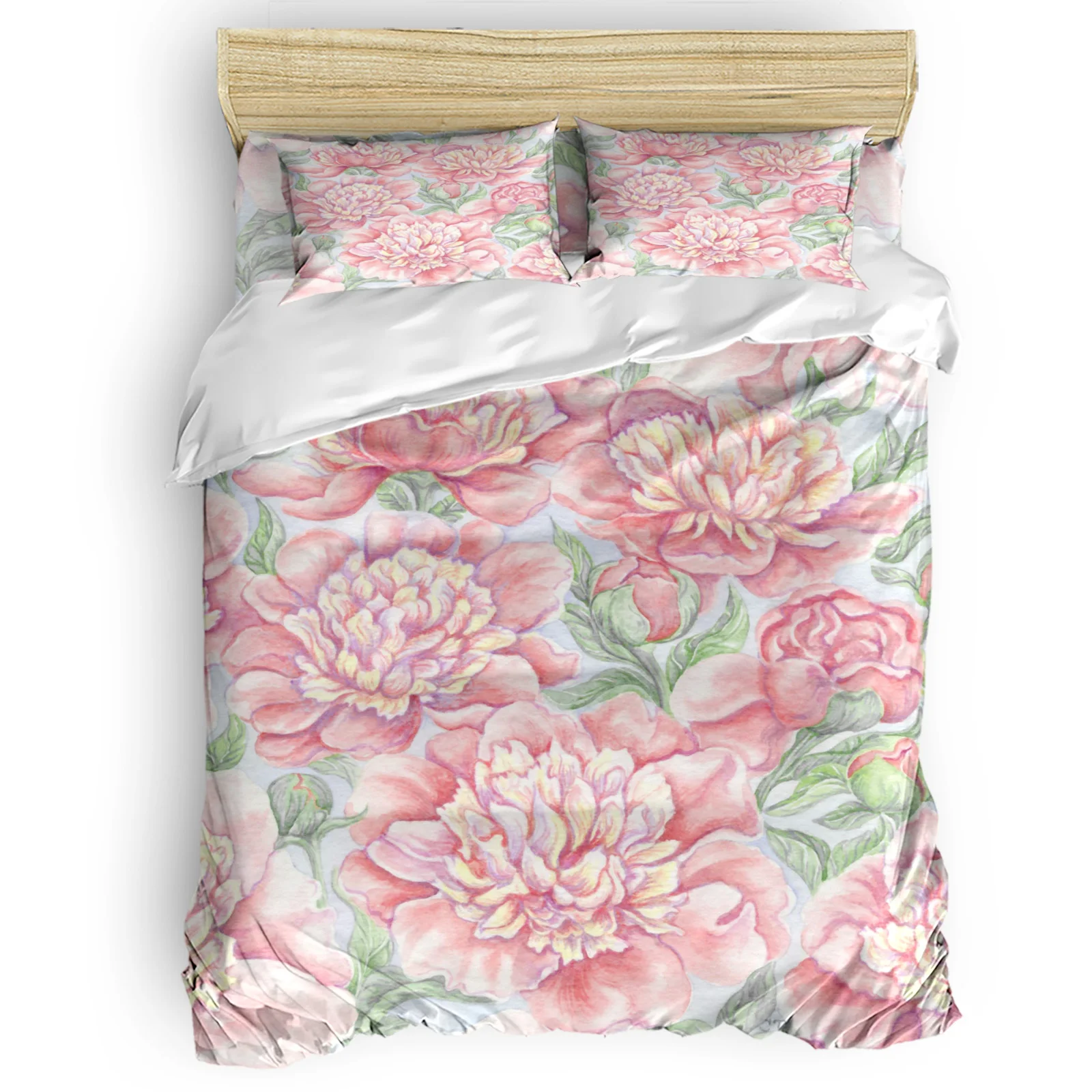 

Пион цветок Акварель картина удобные бытовые товары спальня кровать роскошный пододеяльник 2/3/4 штук