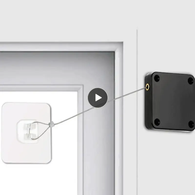 

Door Automatic Closer Adjustable Anti-corrosion Soft Close Furniture Hardware No Punching Multifunctional Automatic Sensor