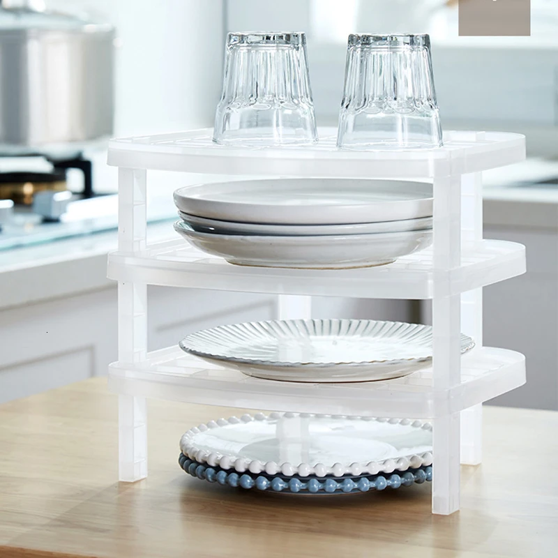 

Multil Layer Kitchen Shelf Thick Plastic Drain Rack Dish Racks Tableware Put Bowls Enclosure Kitchen Organizer Storage Rack