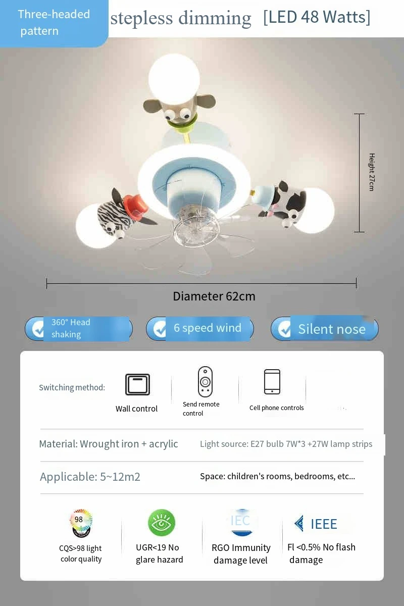 

Потолочный светильник JIANKEXING с мультяшными животными