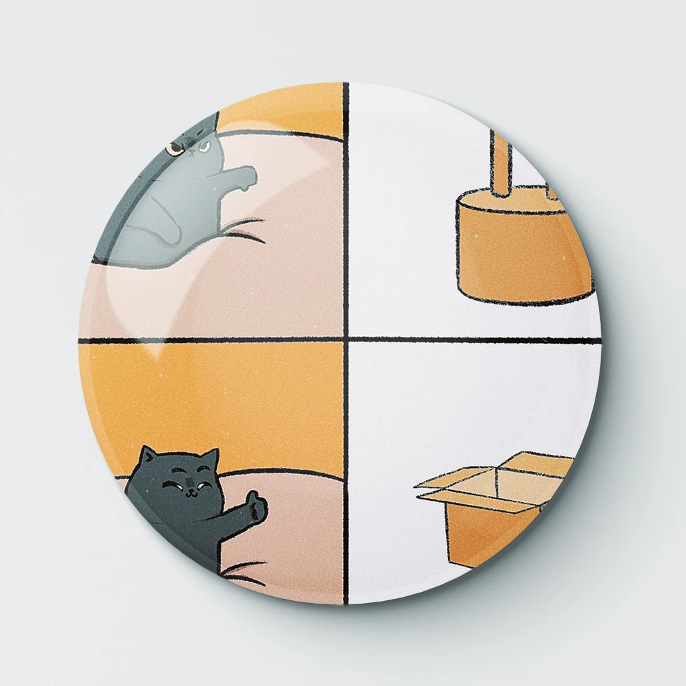 

CUTE CAT 053 Buttons Brooches Pin Jewelry Accessory Customize Brooch Fashion Lapel Badges