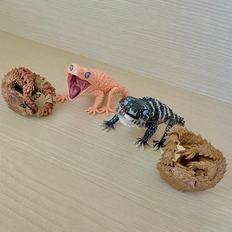 Оригинальная фигурка Gacha маленькая модель Armadillo Girdled ящерица кордил катапректус