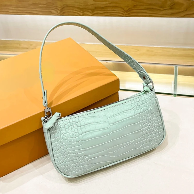 

Женская сумка с крокодиловым узором, модная винтажная дамская сумочка на плечо, маленький клатч из искусственной кожи, кошельки для женщин