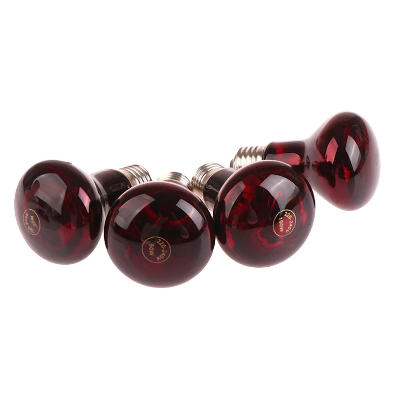 Красная Нагревательная Лампа Для Домашних Животных E27 Дневное И Ночное Освещение