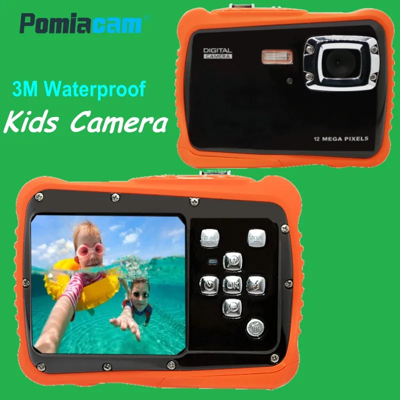 

Водонепроницаемая детская камера 3 м, ЖК-дисплей 2,0 дюйма, 5 МП, HD цифровая видеокамера, детская камера в подарок на день рождения, миниатюрная Спортивная камера для плавания