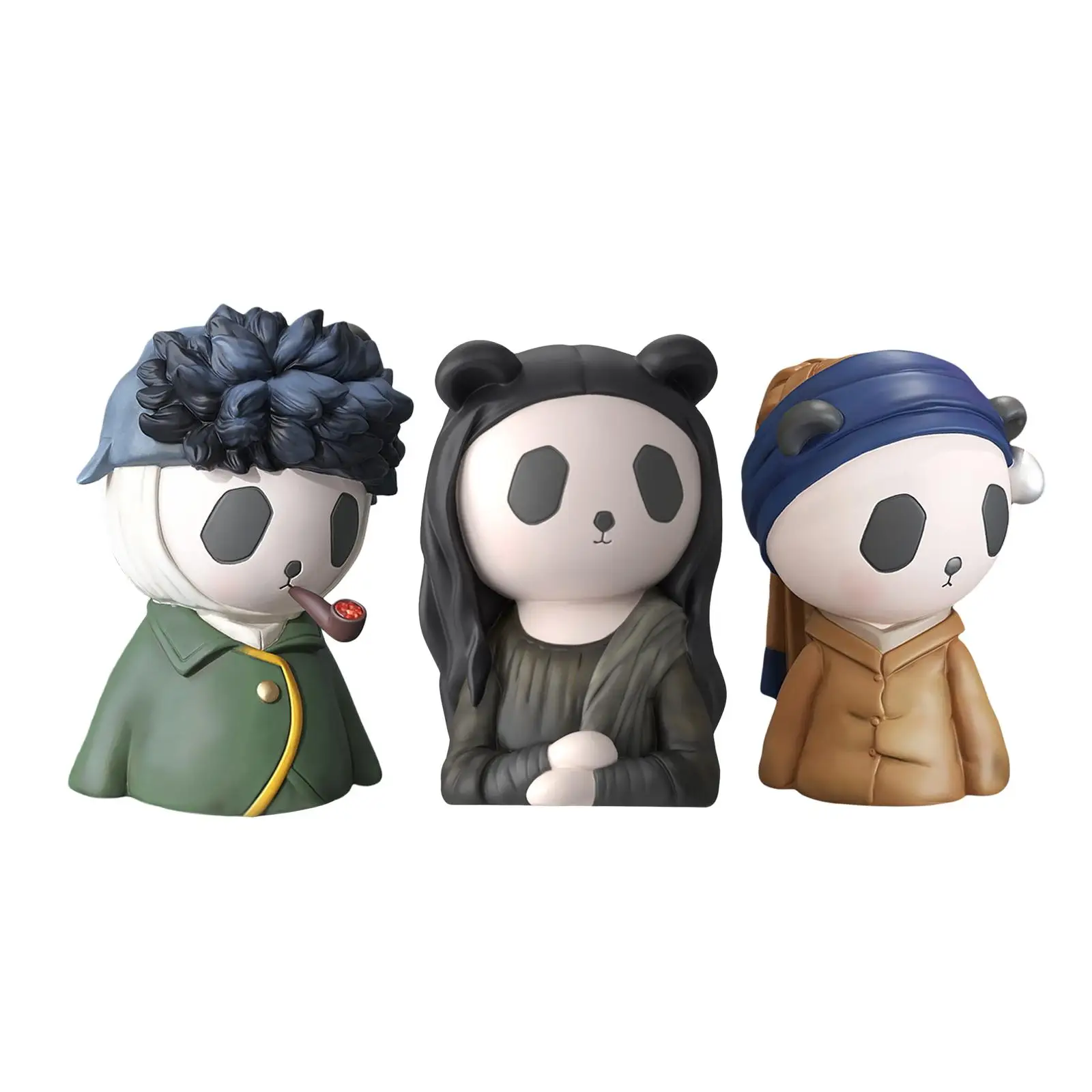 

Creative Animal Statue Panda Sculpture for Bedroom Entrance Decoration