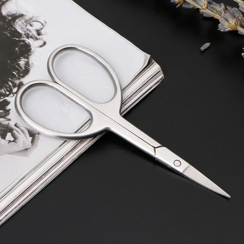 

Multicolor stainless steel eyebrow clipper eyebrow clipper nose clipper beauty clipper round head elbow pointed scissors