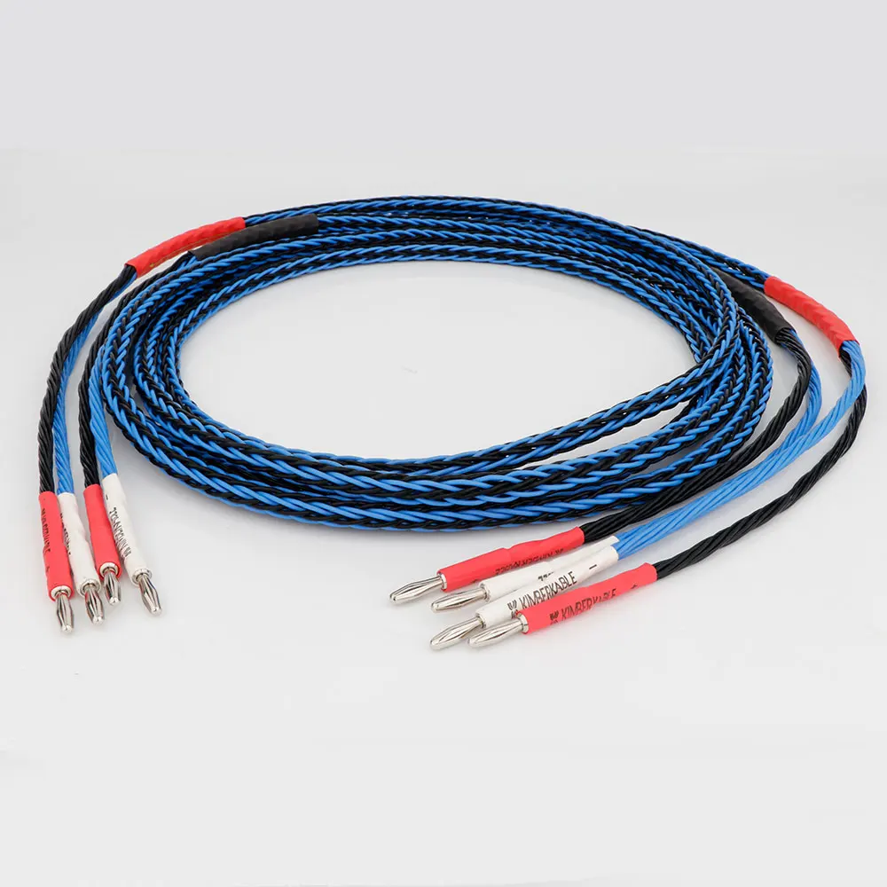 

8TC синий Акустический кабель HIFI аудио OCC медный провод кабель 8 ядер твист кабель для усилителя проигрыватель компакт-дисков с проигрывателем 16 нитей
