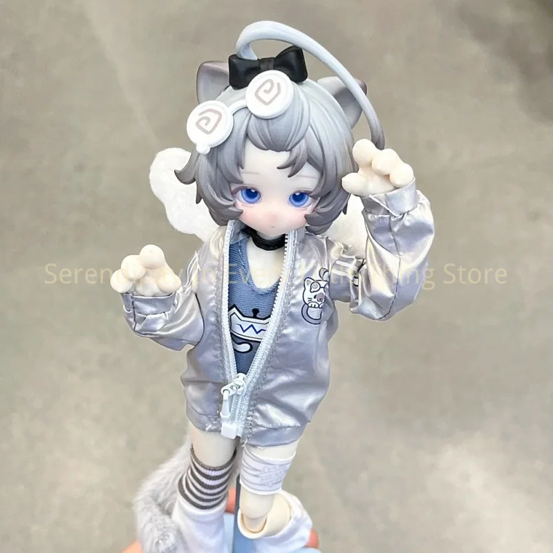 Фото Оригинальная коллекционная фигурка кошечки BJD Meow 3 Series (1/8), серия Blind Box, кавайная фигурка-кошка, настольное украшение, модная игрушка, модель для коллекции, подарок-сюрприз №3