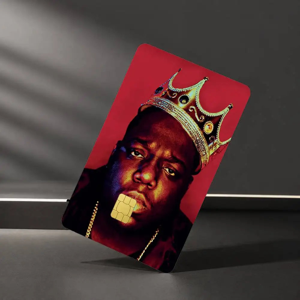 Фото Водонепроницаемые наклейки-пленки B-Biggie Smalls Notorious BIG Art Sticker для кредитных и дебетовых карт №4