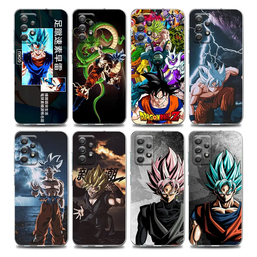 

Anime DragonBal Son Goku Clear Phone Case for Samsung A01 A02 A02s A11 A12 A21 S A31 A41 A32 A51 A71 A42 A52 A72 Case Funda Capa