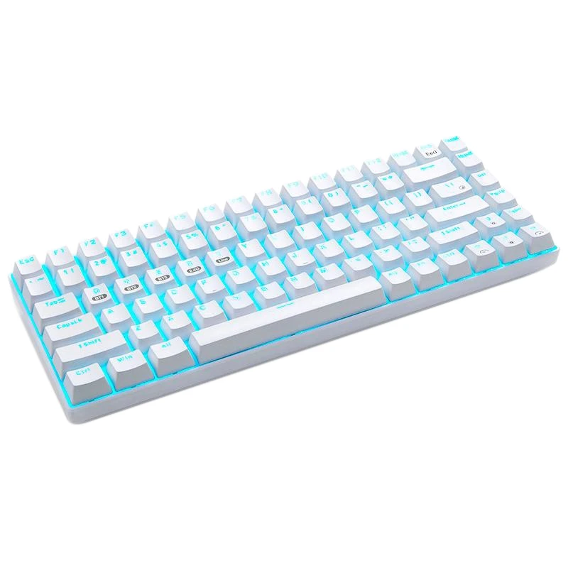 

Игровая клавиатура, игровая клавиатура с 84 клавишами с подсветкой, беспроводная клавиатура с тремя режимами и динамическим эффектом типа C 5...