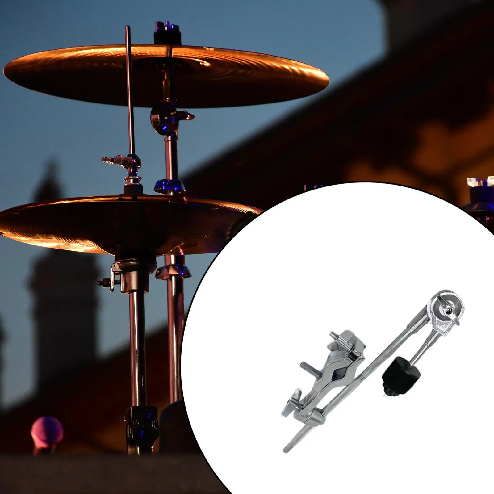 

Durable Cymbal Mount Arm Quick Release Standard Adjustable Attachment Hardware Assembly Holder for Cymbal Parts Expansion Clip