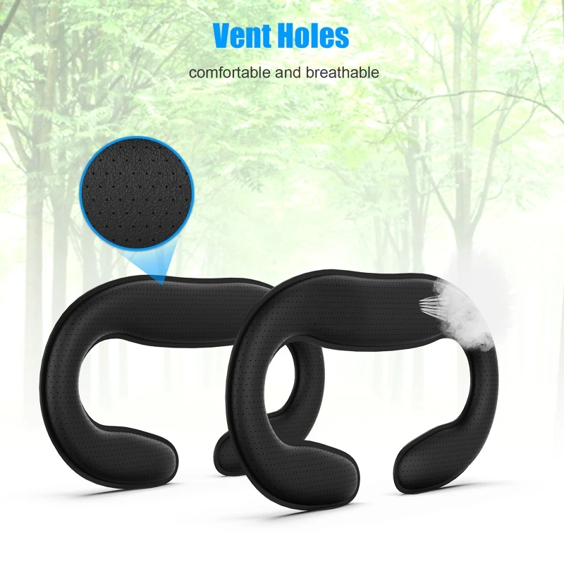 

Comfortable Face Cushions Foam Pads Replacement Compatible with Quest 2 VR Glasses Anti-Light Leakage Face Pads E8BE
