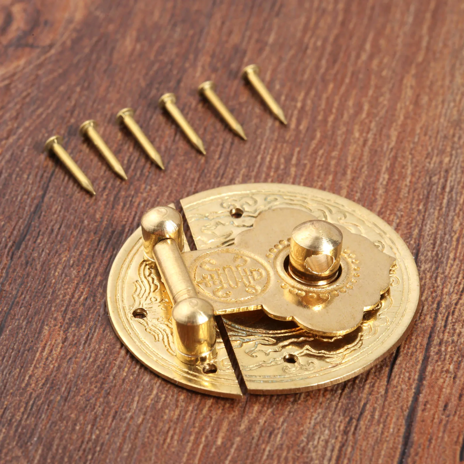 

1pc Case hasp Vintage Decorative Jewelry Gift Box Suitcase Hasp Latch Hook Furniture Buckle Clasp Lock