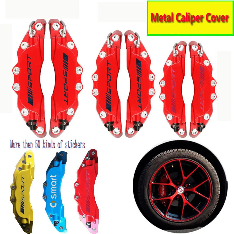 

4 шт. металлический алюминиевый тормозной суппорт крышка с наклейкой логотип автомобильный Стайлинг украшение для Mercedes Benz Спорт Бесплатная...