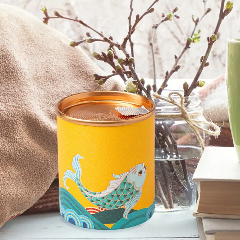 Бумажная банка для хранения чая удобная из нержавеющей стали упаковки на