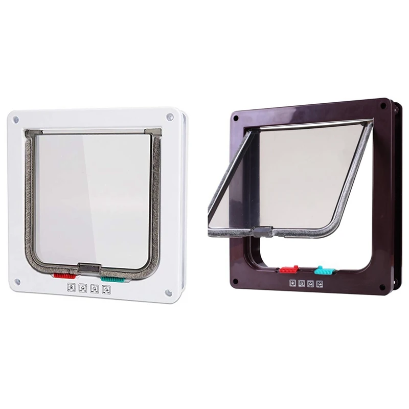 

Pet Screen Door,Inside Door Lockable Magnetic Flap Screen Automatic Lockable Black Door For Puppy Dog And Cat Door