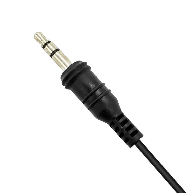 3.5mm Listen Only Straight Plug Tactical Headset G Shape Soft Ear Hook Earpiece for Transceiver Radio Shoulder Speaker Mic(10pcs