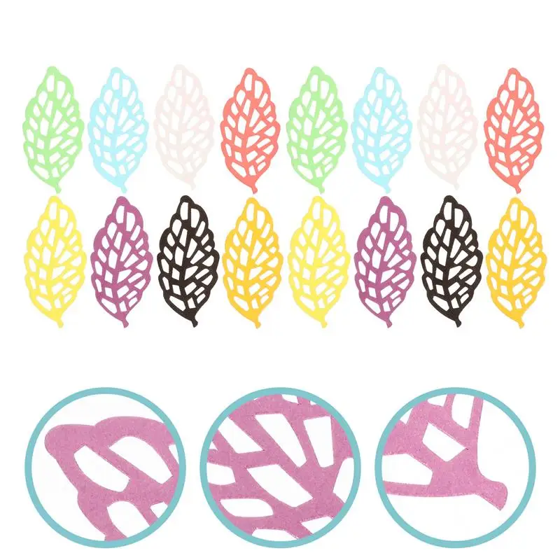 

Cake Paper Leaves Edible Cupcake Rice Toppers Wafer Topper Decorations Birthday Dessert Decor Leaf Picks Insert Decorating Party