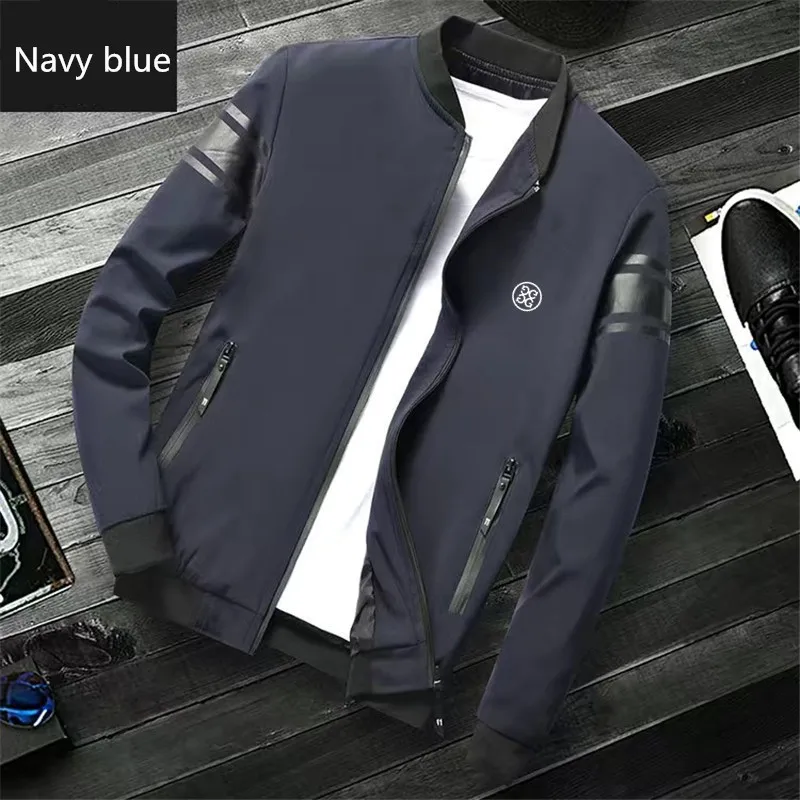 High Quality Golf Jacket For Men Spring Thin Coat Korea Fashion Golf Wear Business Casual Jackets Golf Uniform Best Man Size 5XL