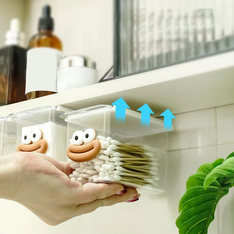 Ящик для хранения в стиле ящика прозрачный шкаф с большим ртом мультяшная