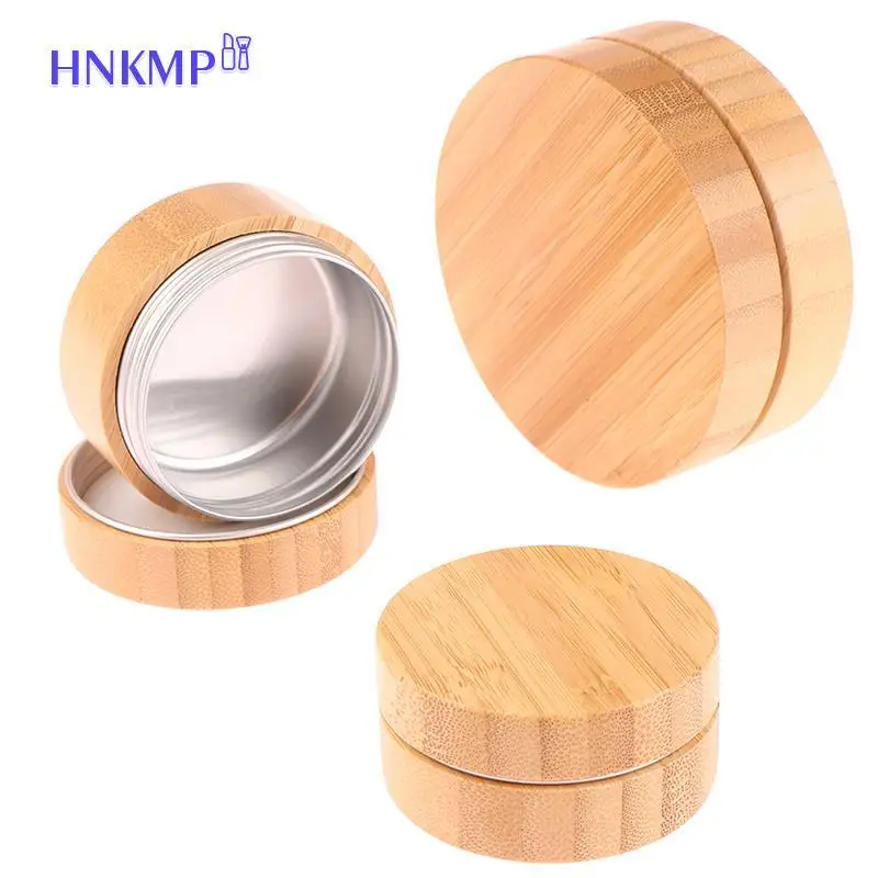

1PC 30g 50g 100g Bamboo Bottle Cream Jar Nail Art Cream Refillable Cosmetic Makeup Container Bottle Storage Box